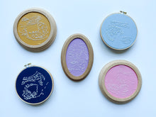 Load image into Gallery viewer, Light Blue Sonogram Embroidery