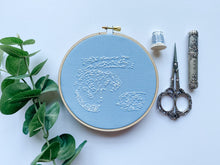 Load image into Gallery viewer, Light Blue Sonogram Embroidery