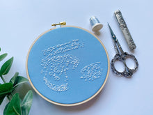 Load image into Gallery viewer, Light Blue Sonogram Embroidery
