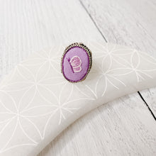 Load image into Gallery viewer, Hand Embroidered Ring - Butterfly 2