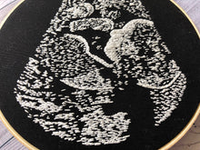 Load image into Gallery viewer, Classic Sonogram Embroidery Hoop