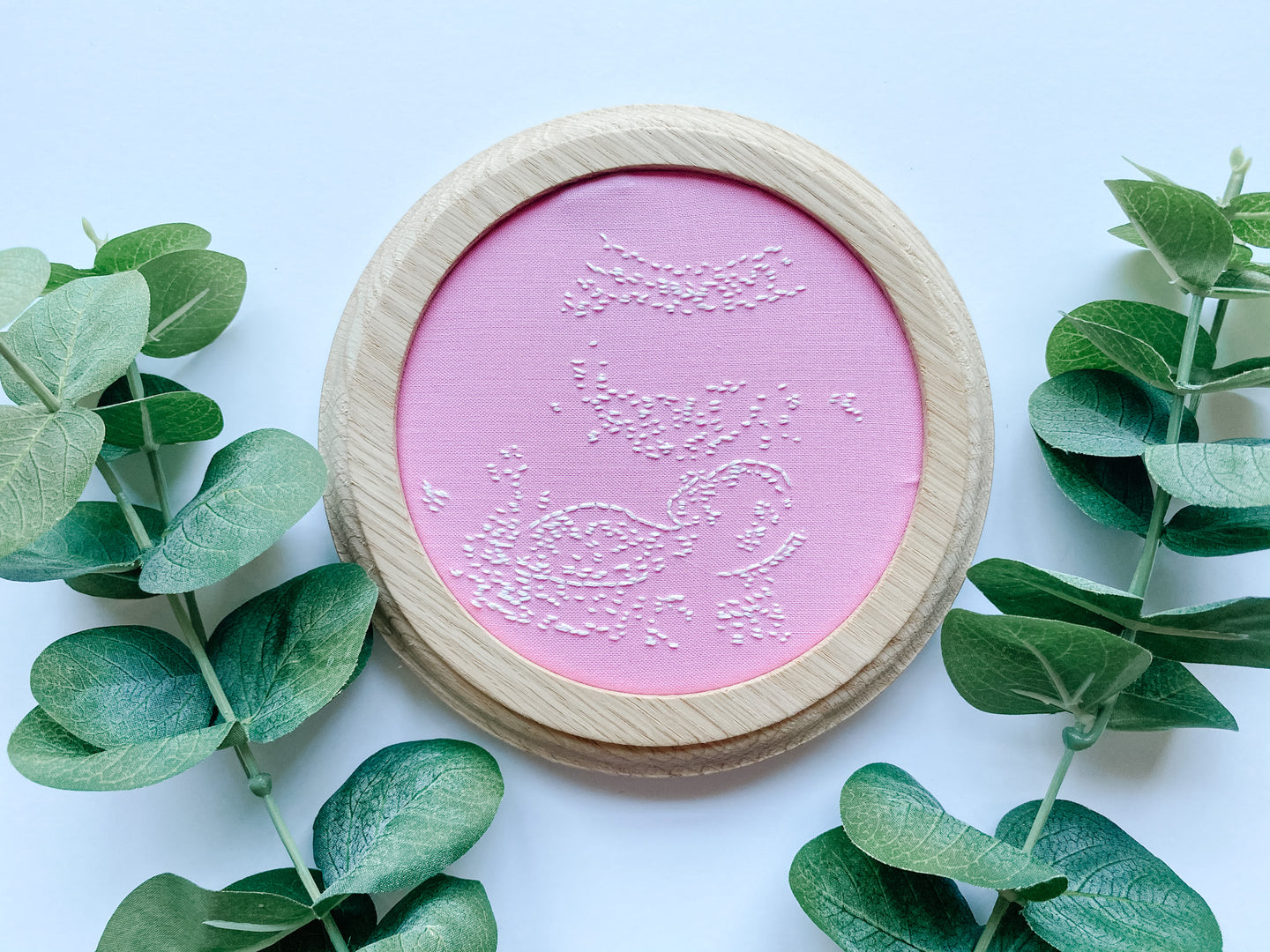 Pink Sonogram Embroidery