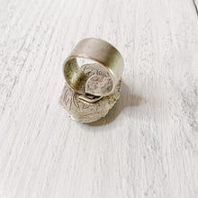 Load image into Gallery viewer, Hand Embroidered Ring - Floral 1
