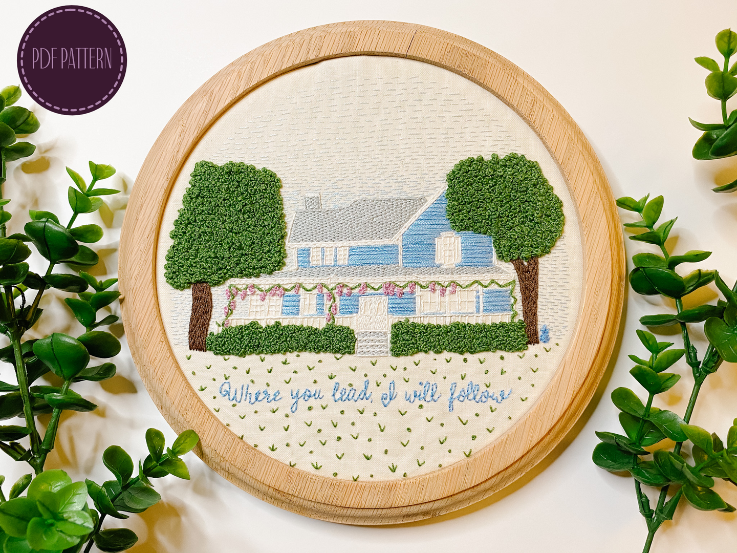 Gilmore Girl House Embroidery Pattern (PDF Download Only)