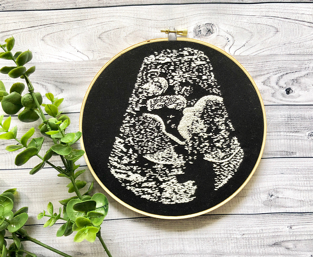 Classic Sonogram Embroidery Hoop